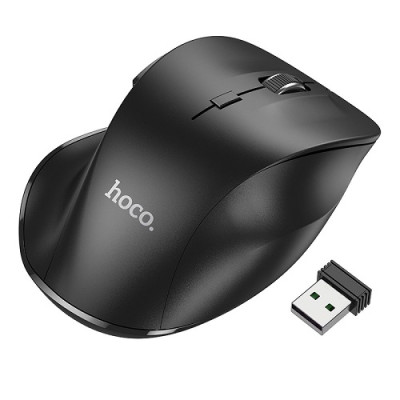 Беспроводная оптическая Мышка Hoco GM24 2.4G Bluetooth 3.0/5,2 V 1000-1600 DPI Black