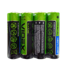Батарейка щелочная Videx Alkaline Videx LR6 AAx4 LR06/AA блистер 4 штуки пальчики блистер