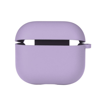 Чехол с микрофиброю Silicone Case Airpods 3 Elegant purple