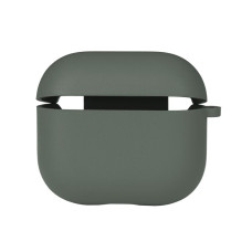 Чехол с микрофиброю Silicone Case Airpods 3 Pine green