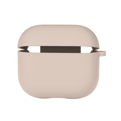 Чехол с микрофиброю Silicone Case Airpods 3 Pink sand