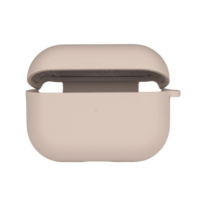 Чехол с микрофиброю Silicone Case Airpods Pro Pink sand