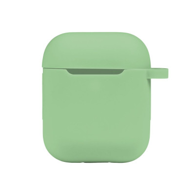 Чехол с карабином Silicone Case Airpods 1 / Airpods 2 Spearmint