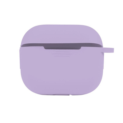 Чехол с карабином Silicone Case Airpods 3 Elegant purple