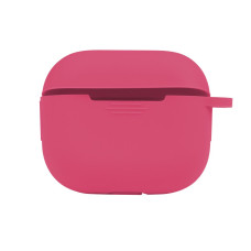 Чехол с карабином Silicone Case Airpods 3 Shiny pink
