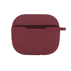 Чехол с карабином Silicone Case Airpods 3 Rose red
