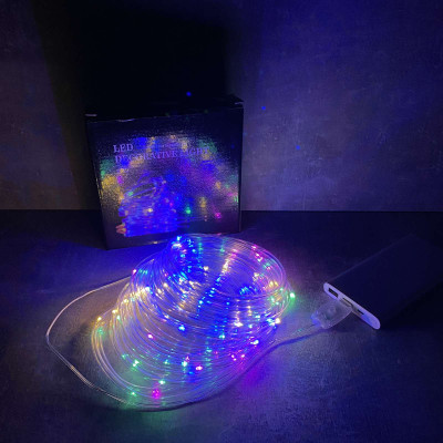 Гирлянда USB Xmas Pipe 7284 100 LED WW-3, 10 м, разноцветный