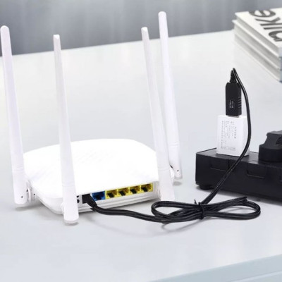 Кабель підвищення напруги BASEUS 12 V для WI-Fi роутера від повербанка USB DC Кабель підвищення напруги BASEUS 12 V для WI-Fi роутера від повербанка USB DC