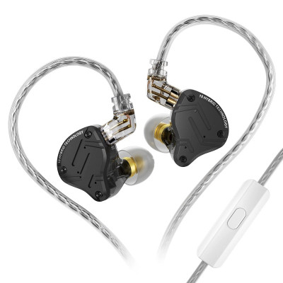 Гибридные наушники KZ ZS10 Pro X с микрофоном Черный Гибридные наушники KZ ZS10 Pro X с микрофоном Черный