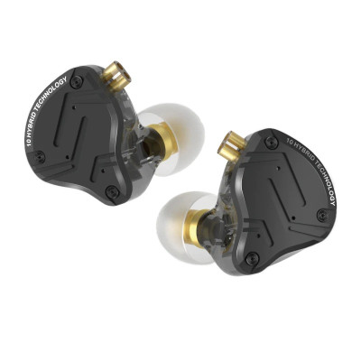 Гибридные наушники KZ ZS10 Pro X с микрофоном Черный Гибридные наушники KZ ZS10 Pro X с микрофоном Черный