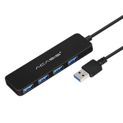 USB hub Acasis AB3-L42 на 4 порта USB 3.0 Черный