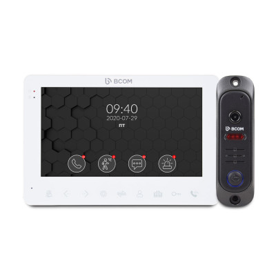Комплект відеодомофону BCOM BD-780M Kit White (10806)