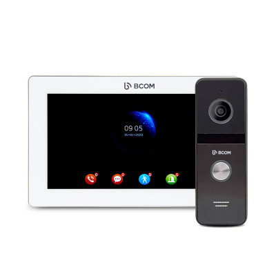 Комплект відеодомофона BCOM BD-770FHD/T White (10810)