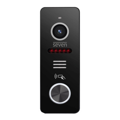 Вызывная панель домофона со встроенным считывателем карт EM-Marin Seven Systems CP-7502F RFID Black Вызывная панель домофона со встроенным считывателем карт EM-Marin Seven Systems CP-7502F RFID Black