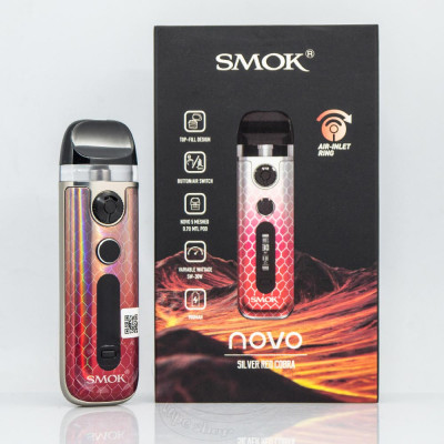 Под-система электронная сигарета Smok Novo 5 30W Pod System 900mAh 2ml Silver Red Cobra (12398-hbr) Под-система электронная сигарета Smok Novo 5 30W Pod System 900mAh 2ml Silver Red Cobra (12398-hbr)