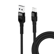 Кабель XON SmartCable Type-A - Type-C PD 3A 1м UniLink Черный (SC302C3A1B 616)