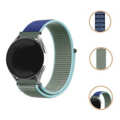 Ремінець нейлоновий на липучці для смарт-годинника BeWatch Samsung 20 мм Khaki (1011346.2UW)