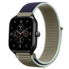 Ремешок нейлоновый на липучке BeWatch Xiaomi Amazfit BIP / GTS / GTR 20 мм Khaki (1011346.3UW)