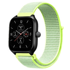 Ремешок нейлоновый на липучке BeWatch Xiaomi Amazfit BIP / GTS / GTR 20 мм Лимонный (1011312.3UW)