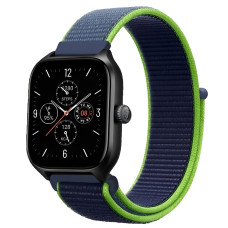 Ремешок нейлоновый на липучке BeWatch Xiaomi Amazfit BIP / GTS / GTR 20 мм Синий (1011358.3UW)