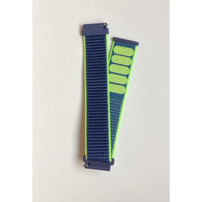 Ремінець нейлоновий на липучці BeWatch Xiaomi Amazfit BIP/GTS/GTR 20 мм Синій (1011358.3UW) Ремінець нейлоновий на липучці BeWatch Xiaomi Amazfit BIP/GTS/GTR 20 мм Синій (1011358.3UW)