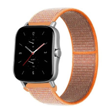 Ремешок нейлоновый на липучке BeWatch Xiaomi Amazfit BIP / GTS / GTR 20 мм Оранжевый (1011307.1UW)