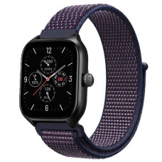 Ремінець нейлоновий на липучці BeWatch Xiaomi Amazfit BIP/GTS/GTR 20 мм Фіолетовий (1011389.1UW)