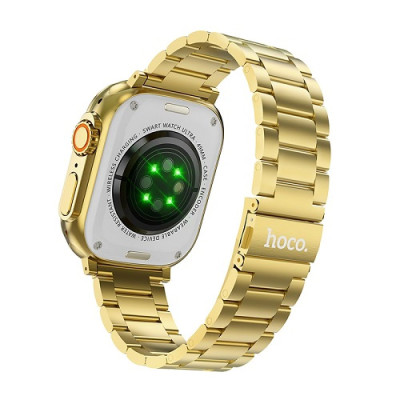 Смарт часы Smart Watch Hoco Y12 Ultra Golden Блютуз v5.0 320mAh IP67 iOS/Андроид Gold