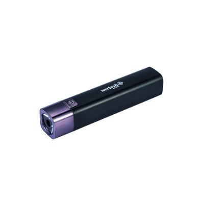 Ліхтар Wertvoll GM 3 режиму LED Li-ion 1200 mAh/t 7000 K/80 lum powerbank ABS 122х25 мм BLACK (RX-8002)