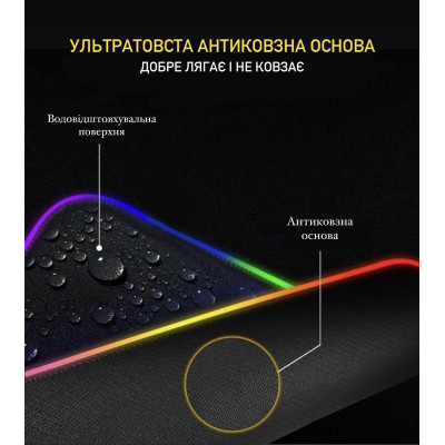 Геймерський килимок для мишки Sky з RGB-підсвічуванням на 360 ° ROG GM 800x300x4mm (F - A9 - 02) Геймерський килимок для мишки Sky з RGB-підсвічуванням на 360 ° ROG GM 800x300x4mm (F - A9 - 02)