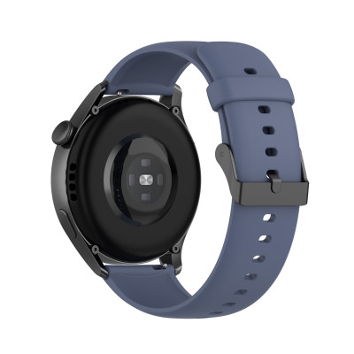 Ремешок силиконовый для смарт-часов BeWatch HW Huawei Watch 22 мм СероСиний (102HW05)