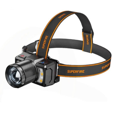 Фонарь налобный Superfire HL25 700 Lumen IP43 Черный (1938369861)