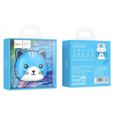 Бездротові навушники дитячі з мікрофоном Hoco EW46 CAT Bluetooth v5.3 30/300mAh Blue (31897_2908619) Бездротові навушники дитячі з мікрофоном Hoco EW46 CAT Bluetooth v5.3 30/300mAh Blue (31897_2908619)