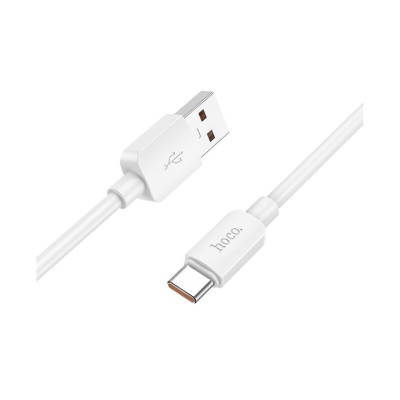 Кабель для швидкого заряджання Hoco X96 USB - Type C 3A-6A 18W-100W Білий