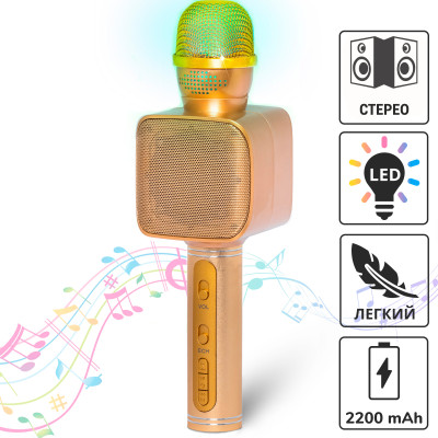 Караоке микрофон Magic Karaoke YS-68 Золотой Караоке микрофон Magic Karaoke YS-68 Золотой