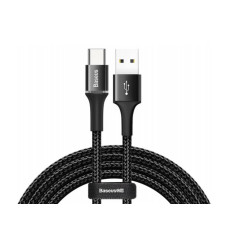 Зарядка USB кабель Bаseus для синхронізації і зарядки Android і інших пристроїв USB Type-C з led підсвічуванням 2 м Чорний