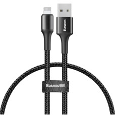 Зарядка USB кабель Bаseus для синхронізації і зарядки iPhone Apple Lightning led підсвічуванням 2 м Чорний