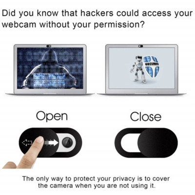 Шторка для веб-камери No Brand Anonimaizer захисна для камери смартфона / Планшета / Ноутбука 10 шт Чорна Шторка для веб-камери No Brand Anonimaizer захисна для камери смартфона / Планшета / Ноутбука 10 шт Чорна