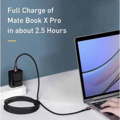 Кабель Type-C to Type-C BASEUS для синхронізації та заряджання Android / MacBoock 1 м Чорний Кабель Type-C to Type-C BASEUS для синхронізації та заряджання Android / MacBoock 1 м Чорний