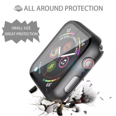 Защитный чехол со стеклом Choice для Apple Watch 44 мм Чёрный Защитный чехол со стеклом Choice для Apple Watch 44 мм Чёрный