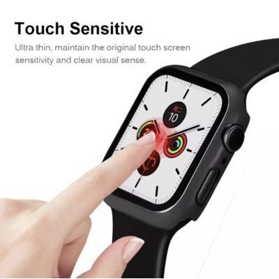 Защитный чехол со стеклом Choice для Apple Watch 42 мм Чёрный Защитный чехол со стеклом Choice для Apple Watch 42 мм Чёрный
