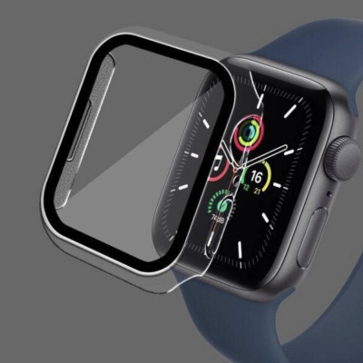 Защитный чехол со стеклом Choice для Apple Watch 38 мм Прозрачный Защитный чехол со стеклом Choice для Apple Watch 38 мм Прозрачный