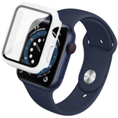 Защитный чехол со стеклом Choice для для Apple Watch 41 мм Белый