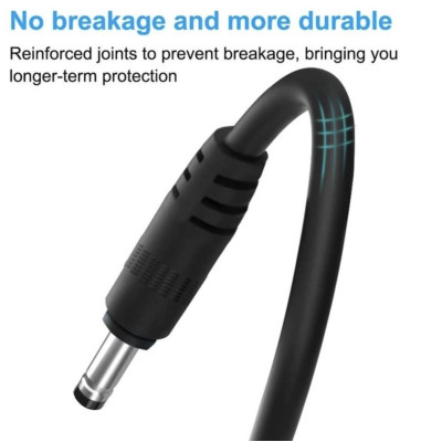 Кабель для роутера USB DC живлення від Power Bank Fonken із трансформатором 9V з перехідником 5.5 - 3.5 мм Чорний Кабель для роутера USB DC живлення від Power Bank Fonken із трансформатором 9V з перехідником 5.5 - 3.5 мм Чорний