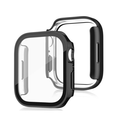 Защитный чехол со стеклом Choice для Apple Watch 45 мм Чёрный