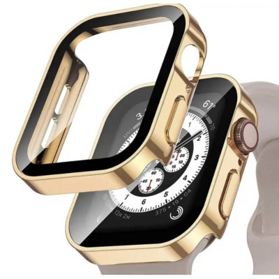 Защитный чехол со стеклом Choice 2 для Apple Watch 45 мм Gold