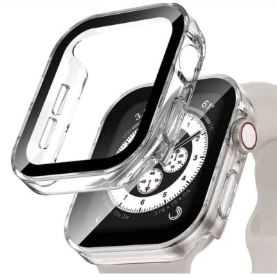 Защитный чехол со стеклом Choice 2 для Apple Watch 44 мм Прозрачный Защитный чехол со стеклом Choice 2 для Apple Watch 44 мм Прозрачный