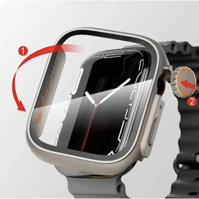 Захисний чохол для Apple Watch Choice 3 в стилі Ultra 44 мм Titanium Захисний чохол для Apple Watch Choice 3 в стилі Ultra 44 мм Titanium