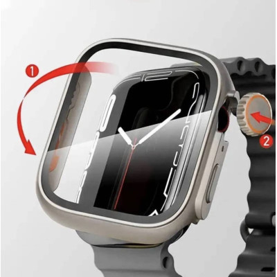 Защитный чехол с защитным стеклом Choice 3 для Apple Watch 40 мм в стиле Ultra Titanium