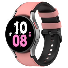 Ремешок кожа-силикон BeWatch Samsung Galaxy Watch 4 / 5 / 6 20 мм Розовый (1gw0103)